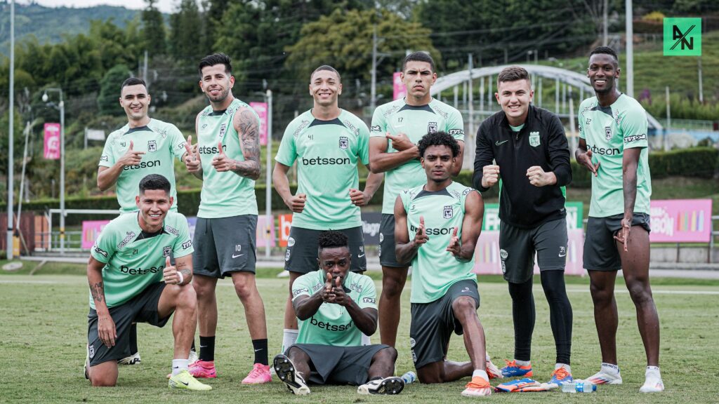 Jugadores de Atlético Nacional. Crédito imagen: @nacionaloficial | X